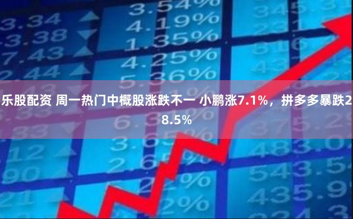 乐股配资 周一热门中概股涨跌不一 小鹏涨7.1%，拼多多暴跌28.5%